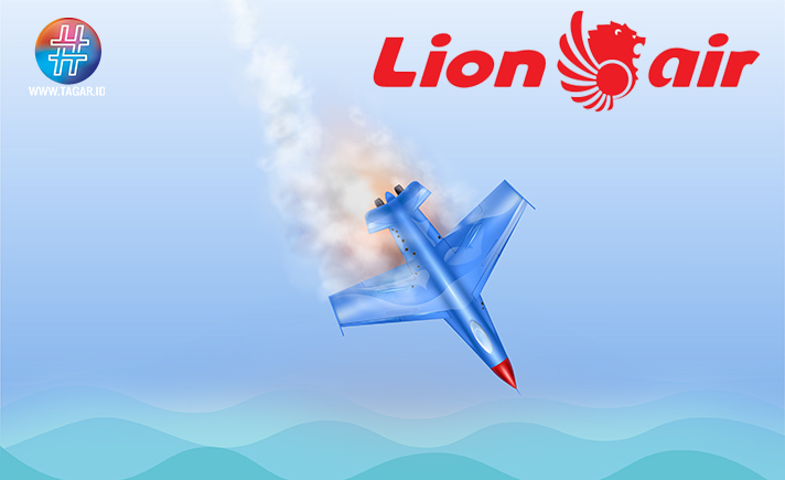 Ilustrasi Lion Air Jatuh