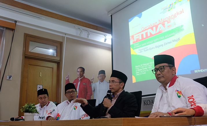 TGB Tangkal Hoaks Jelang Pemilu 2019