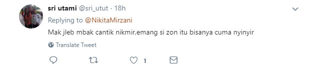 Twit Nikita Mirzani