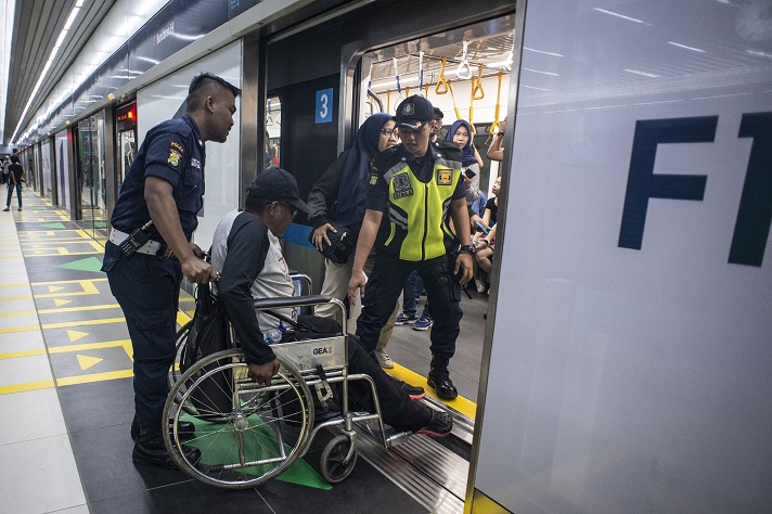 MRT Jakarta yang ramah disabilitas | Sumber: Tagar.id