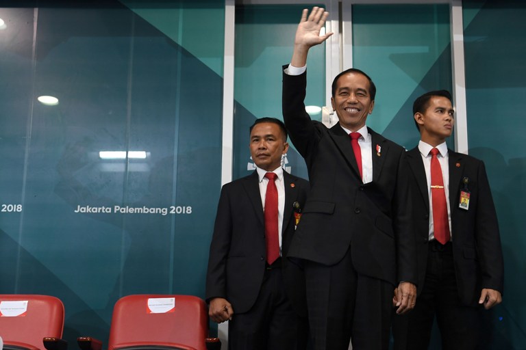 Presiden Joko Widodo Menghadiri Pembukaan Asian Games 2018