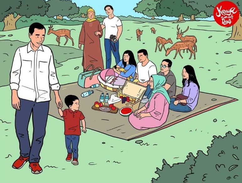 Gambar Kartun Keluarga Jokowi