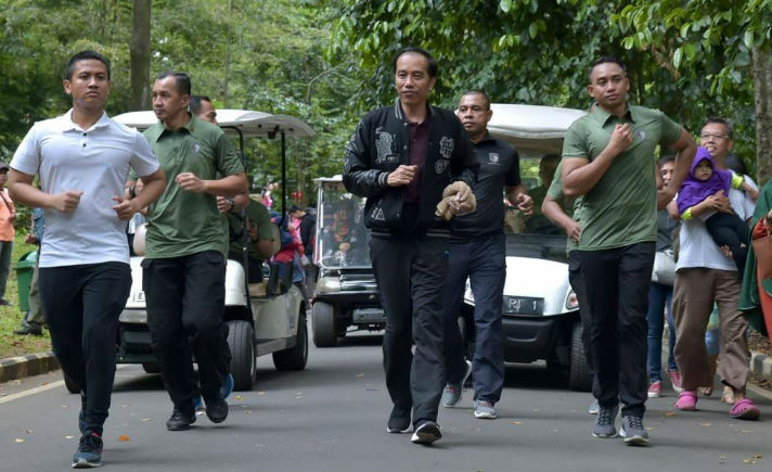 Jokowi Jogging