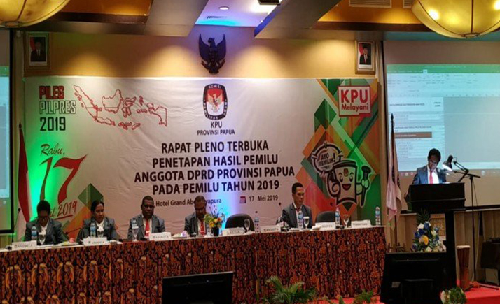 Rapat pleno terbuka KPU Papua