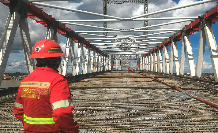 Jembatan Musi VI Belum Rampung Terkendala Lahan