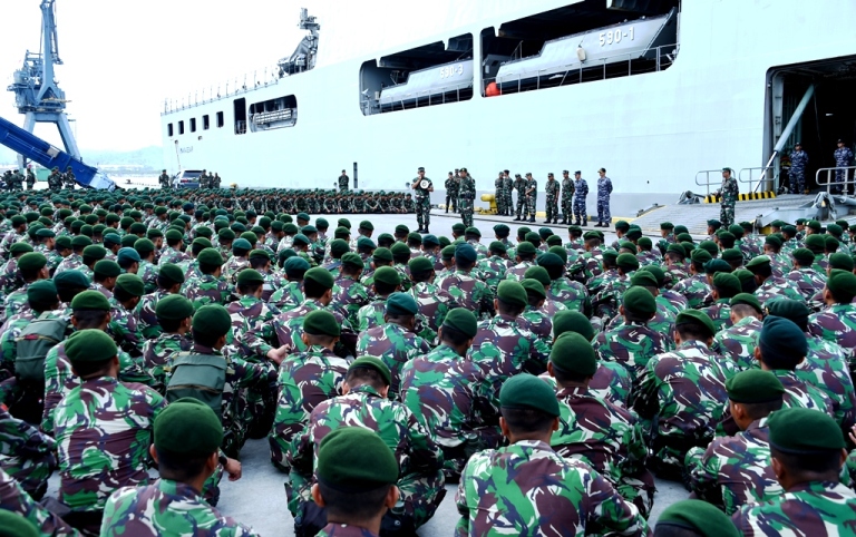 Pasukan TNI di Palu