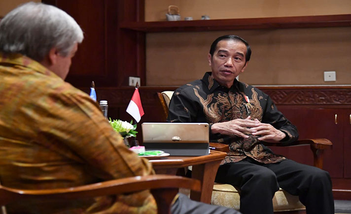 Pertemuan Presiden Jokowi-Sekjen PBB