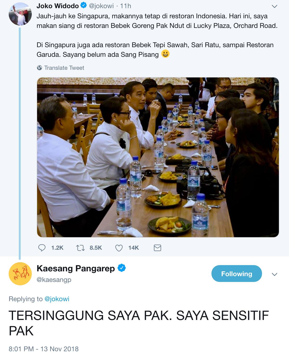Tweet Jokowi