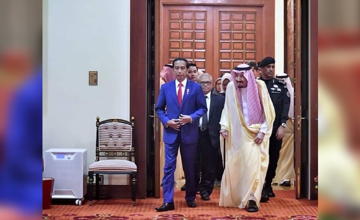 Keluarga Jokowi temu Raja Salman