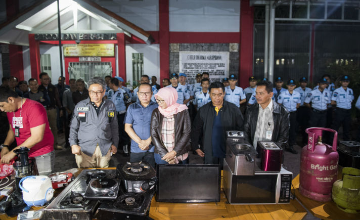 Barang Sitaan Lapas Sukamiskin