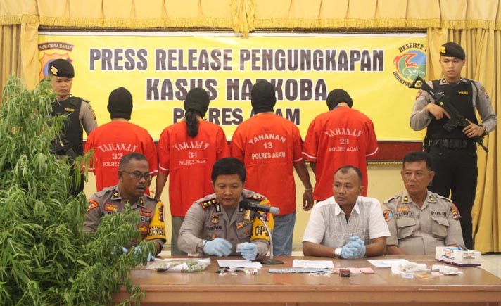 Pengedar Ganja dan Sabu Agam