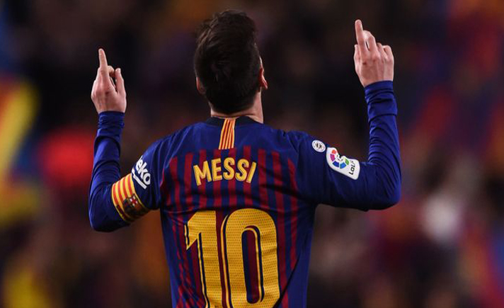 Lionel Messi, andalan lini depan Barcelona.