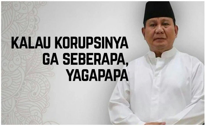 Prabowo Pro Koruptor
