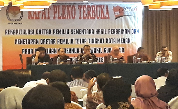 Rapat Pleno KPU Medan