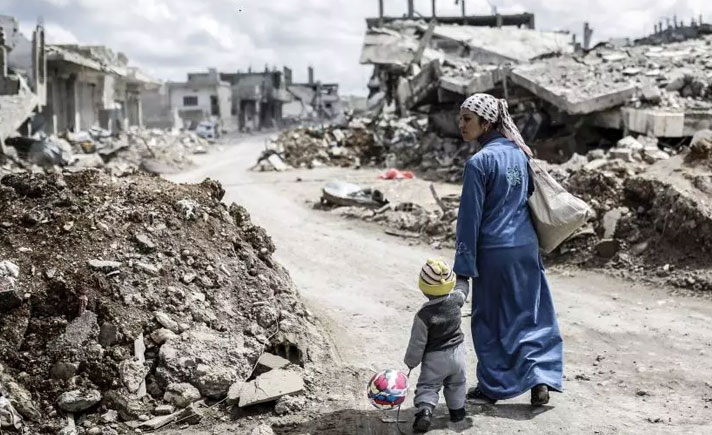Kehancuran Kota di Suriah