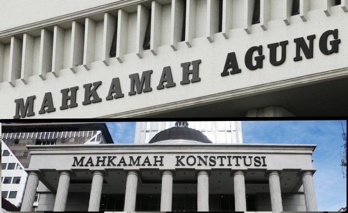 Foto Gedung Mahkamah Agung dan Mahkamah Konstitusi