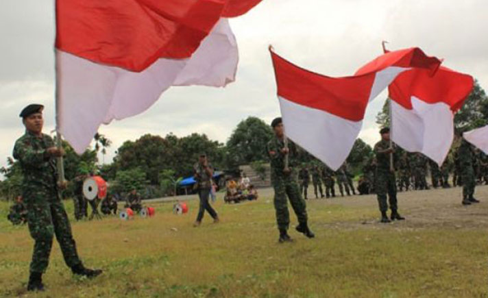 Prajurit TNI di Timika