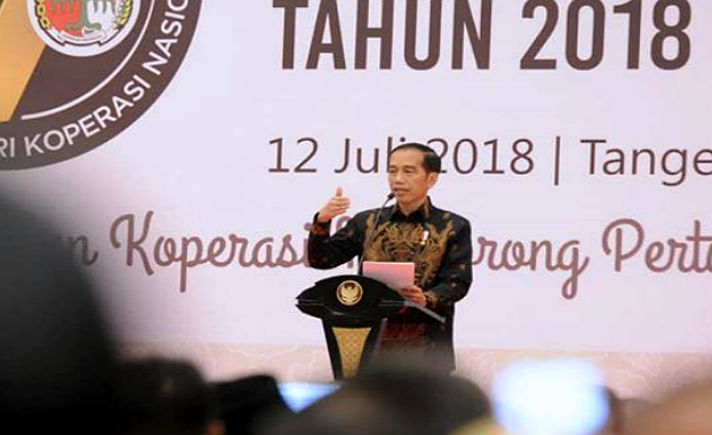 Presiden Jokowi di Harkopnas