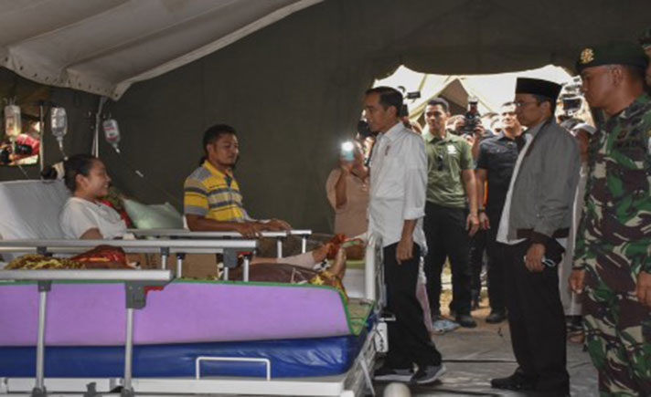 Jokowi Kunjungi Korban Gempa Lombok