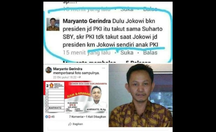 Maryanto, Caleg Gerindra