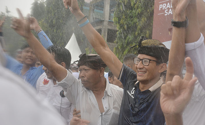 Sandiaga Kampanye di Bali
