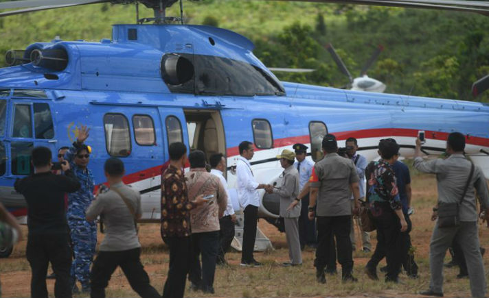 Jokowi di Palangkaraya