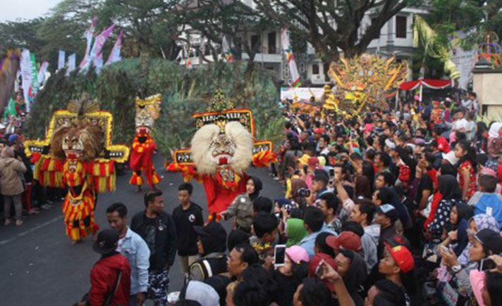 Malang Sambut Obor Asian Games