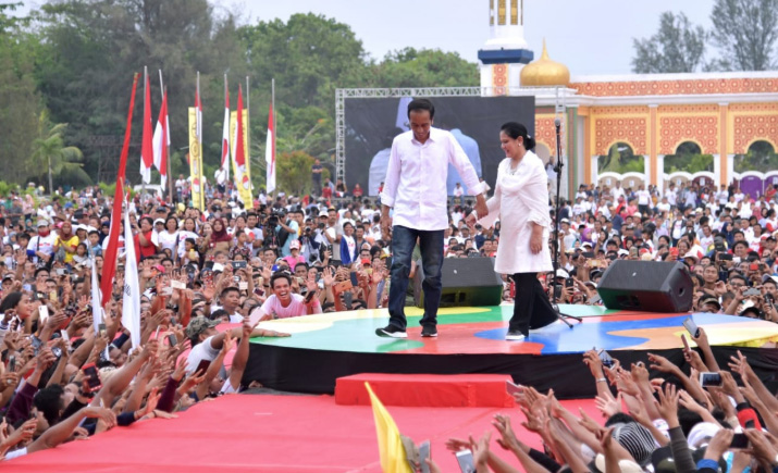Meriahnya Kampanye Jokowi di Dumai