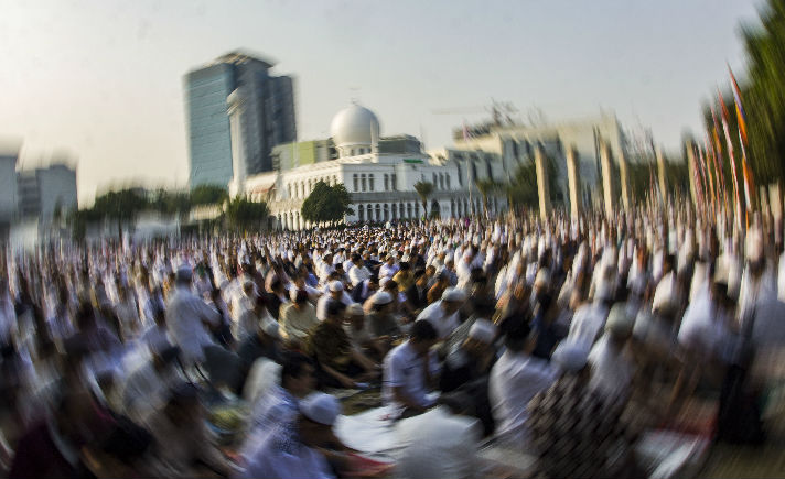 Salat Idul Adha di Masjid Al Azhar