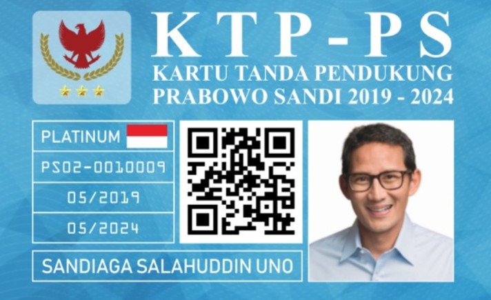 KTP-Prabowo-Sandiaga