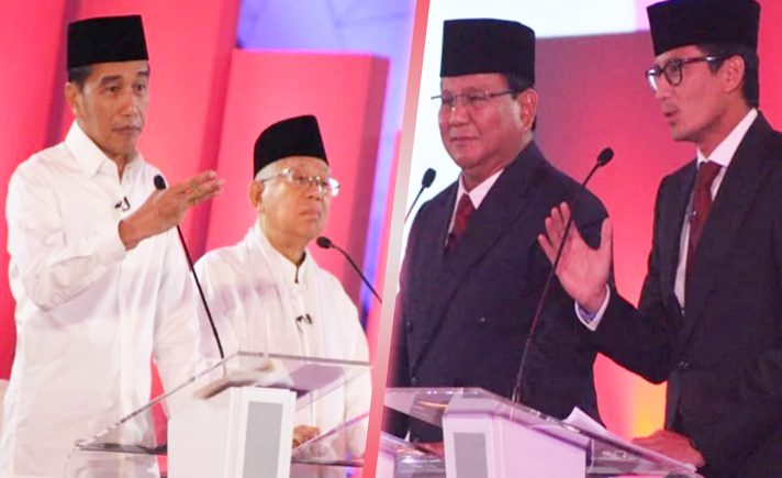 Jokowi-Maruf vs Prabowo-Sandi