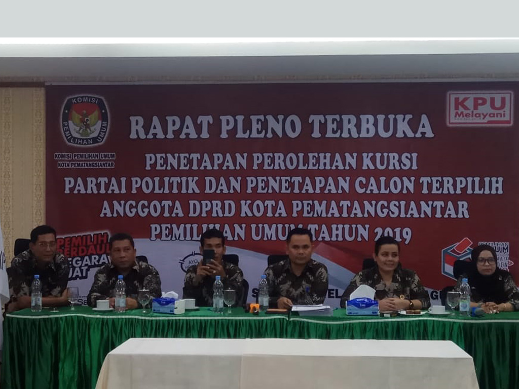 Rapat Pleno KPU Siantar