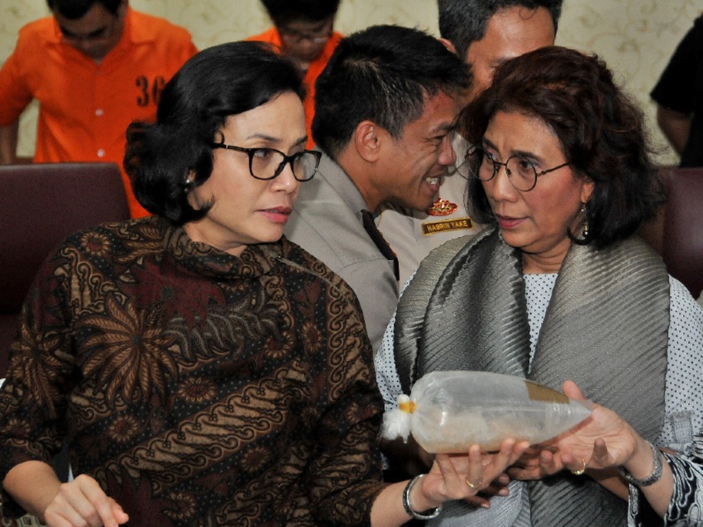 Sri Mulyani dan Susi Pudjiastuti