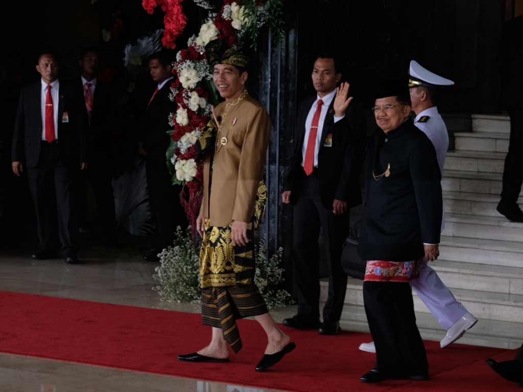 Presiden Joko Widodo dan Wapres Jusuf Kalla