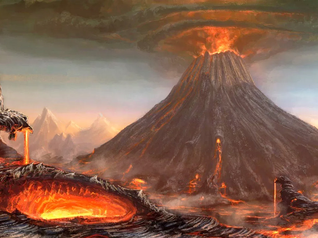 Ilustrasi Gunung Krakatau