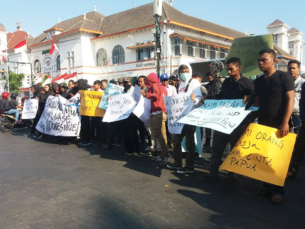 Aksi Bela Papua di Yogyakarta