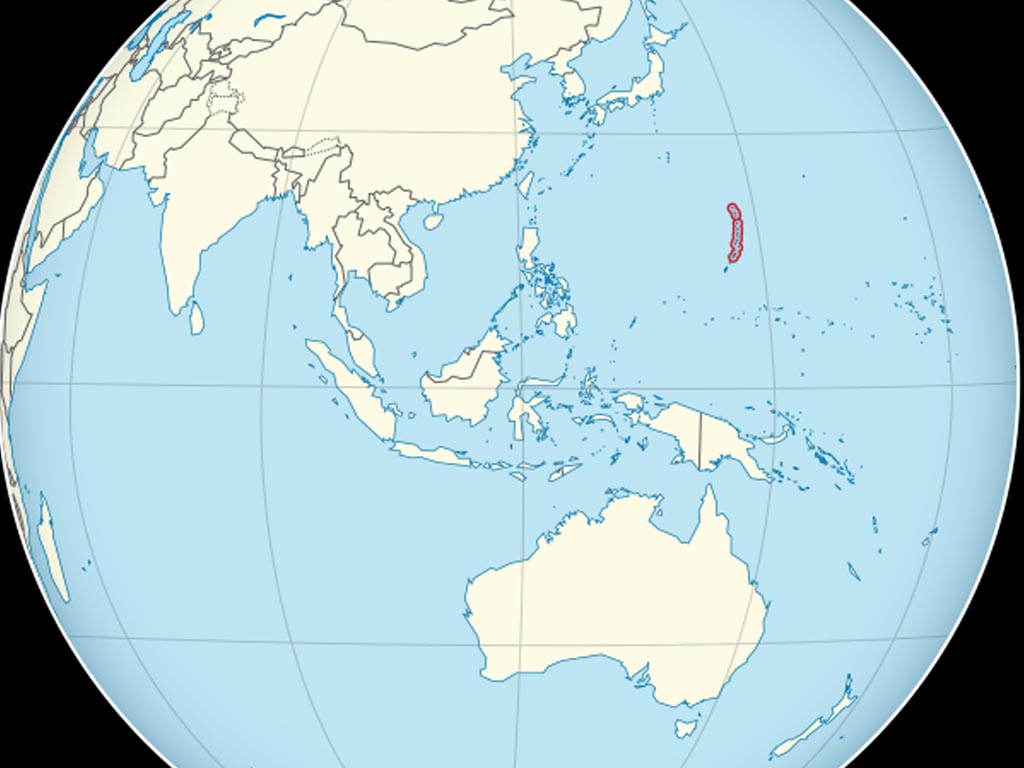 Kepulauan Mariana Utara  di Samudera Pasifik Tagar