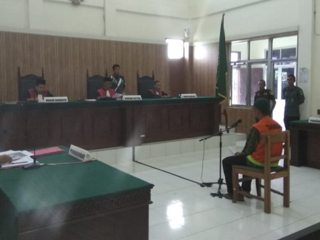 Terdakwa pembunuhan berencana di Aceh Singkil