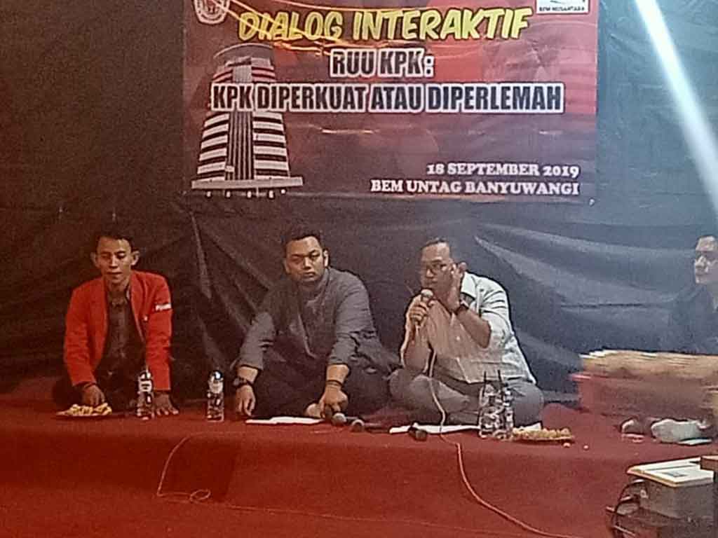 Mahasiswa Banyuwangi soal UU KPK