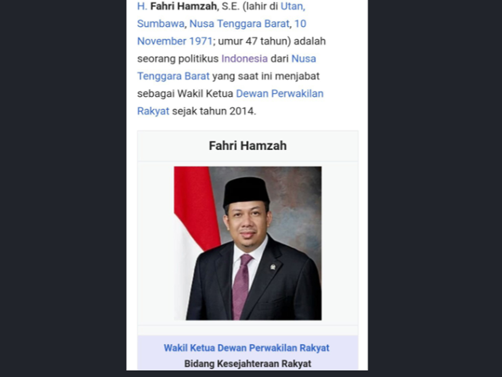 Netizen Buktikan Fahri Hamzah Adalah Orang Utan