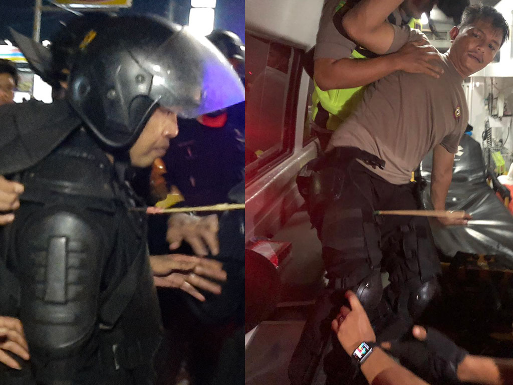 Polisi Kena Anak Panah
