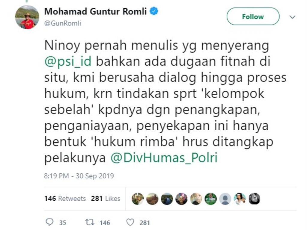 Cuitan Guntur Romli