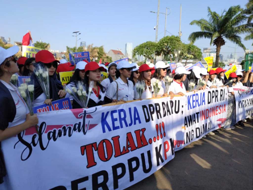 Demonstrasi tolak Perppu KPK