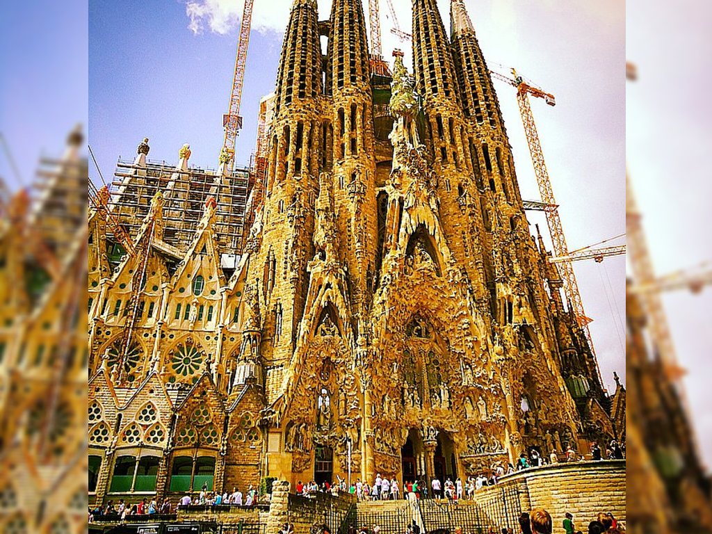 La Sagrada Familia di Barcelona, Spanyol