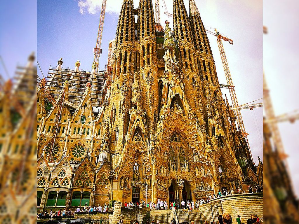 La Sagrada Familia di Barcelona, Spanyol