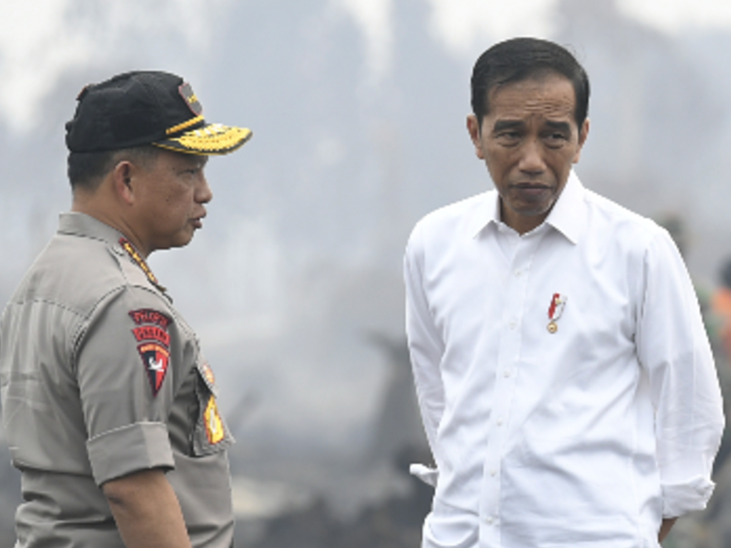 Presiden Joko Widodo dan Kapolri Jenderal Polisi Tito Karnavian