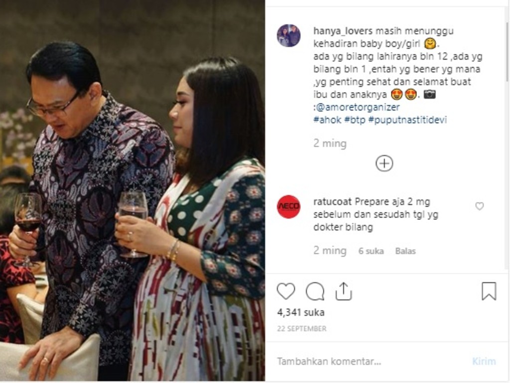 Ahok dan Puput Nastiti Devi