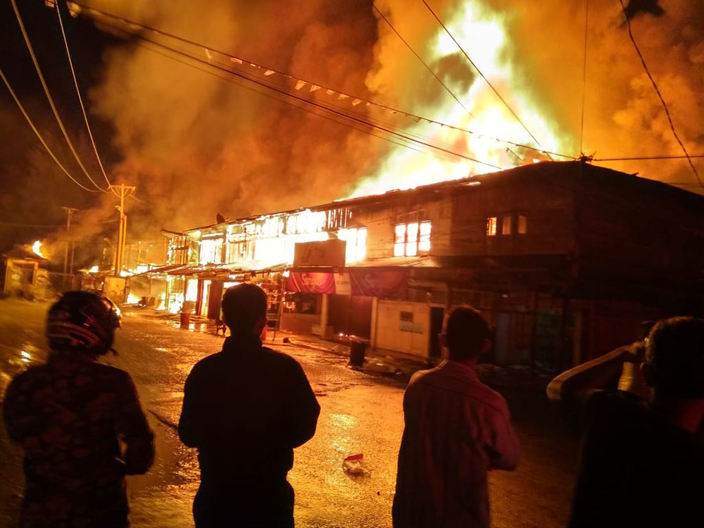 Kebakaran Ruko di Aceh