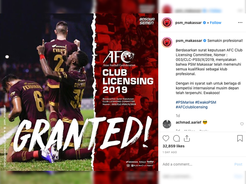 Foto: Hanya Enam Klub Indonesia Berlisensi Standar AFC | Tagar