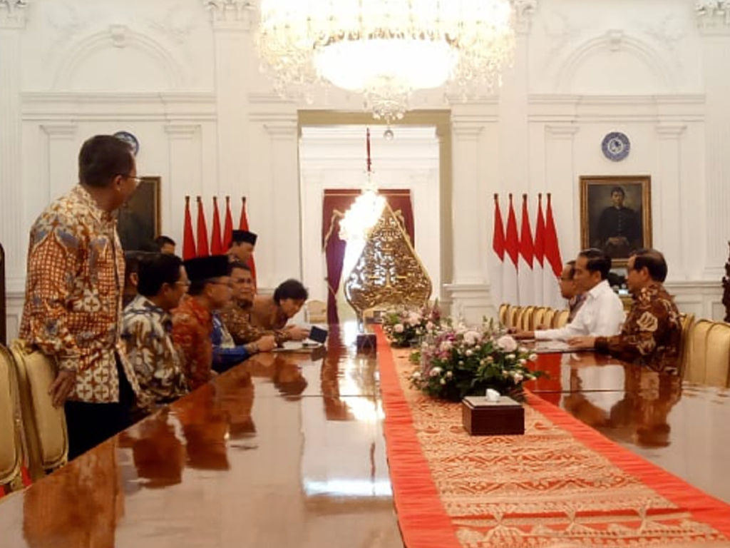 Jokowi dan Pimpinan MPR